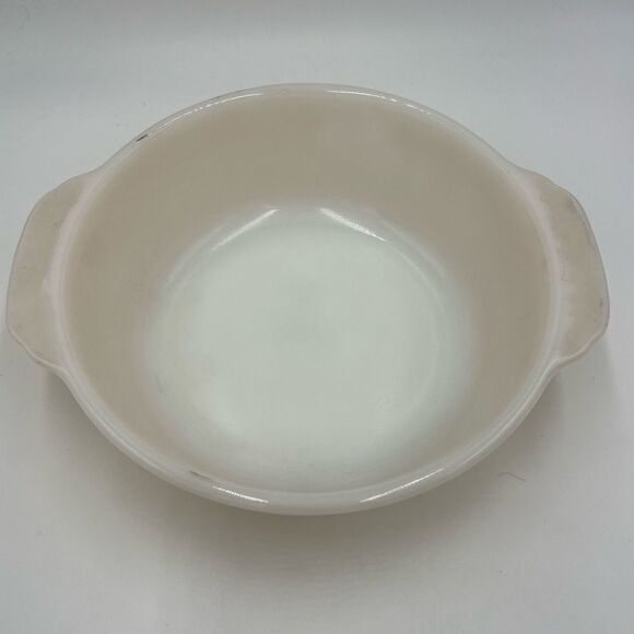 Vintage TM Reg Fire King Casserole Dish Peach Luster 2 qt - Picture 2 of 8